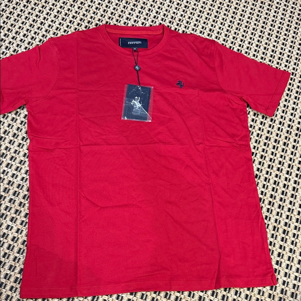 NWT: Ferrari Classic Red Short Sleeve Tee